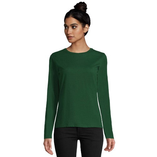 Front - SOLS Womens/Ladies Imperial Long-Sleeved T-Shirt