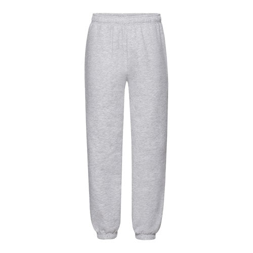 Front - Fruit of the Loom Childrens/Kids Premium Heather Elasticated Cuff Jogging Bottoms
