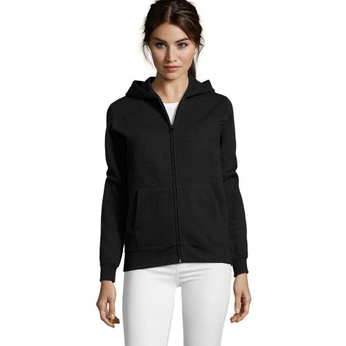 Front - SOLS Womens/Ladies Seven Full Zip Hoodie