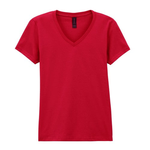 Front - Gildan Womens/Ladies Softstyle V Neck T-Shirt