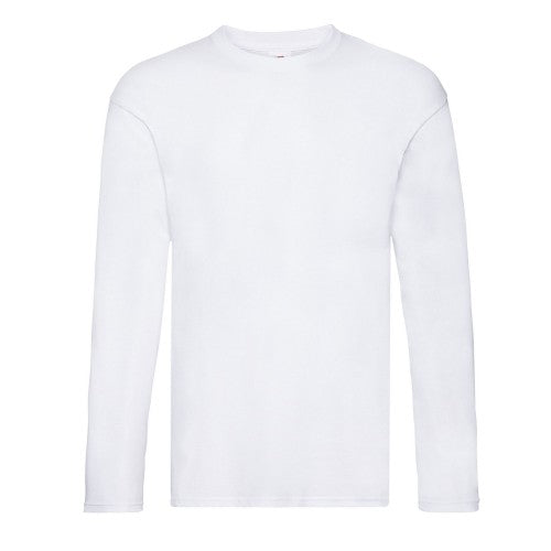 Front - Fruit of the Loom Unisex Adult Original Plain Long-Sleeved T-Shirt
