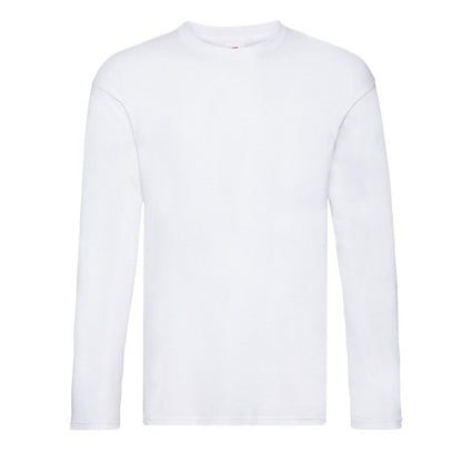 Front - Fruit of the Loom Unisex Adult Original Plain Long-Sleeved T-Shirt