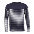 Front - SOLS Mens Matelot Striped Long-Sleeved T-Shirt