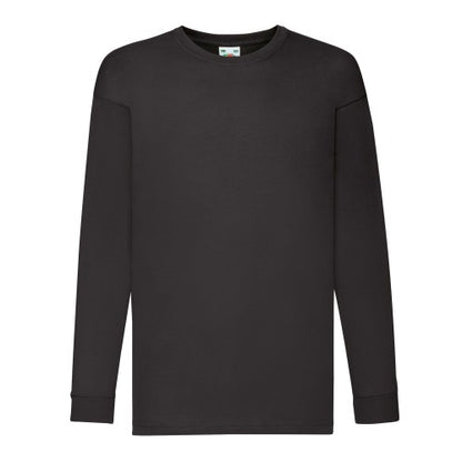 Front - Fruit of the Loom Childrens/Kids Valueweight Long-Sleeved T-Shirt