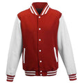 Front - Awdis Unisex Adult Polycotton Varsity Jacket