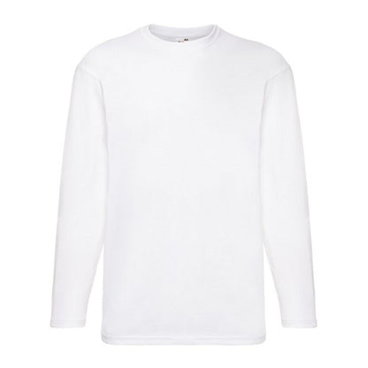 Front - Fruit of the Loom Unisex Adult Valueweight Long-Sleeved T-Shirt