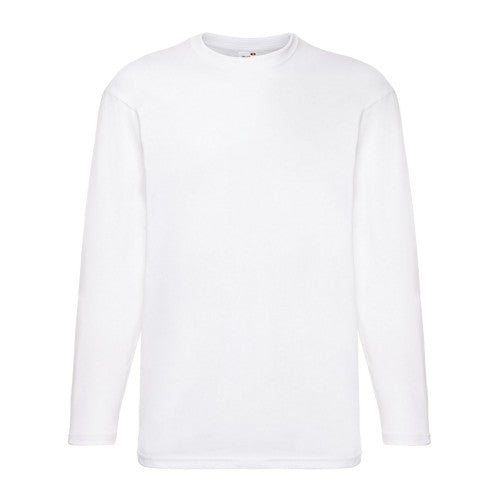 Front - Fruit of the Loom Unisex Adult Valueweight Long-Sleeved T-Shirt
