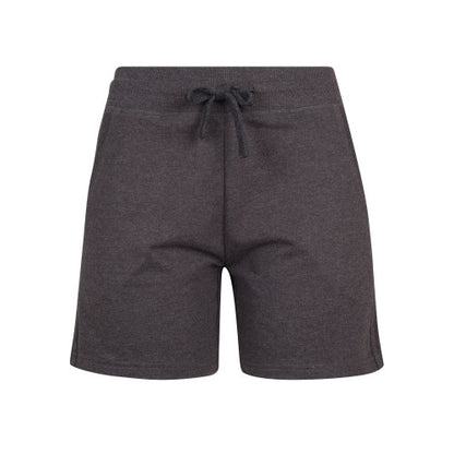 Front - Build Your Brand Womens/Ladies Terry Heather Plain Shorts
