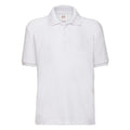 Front - Fruit of the Loom Childrens/Kids 65/35 Polo Shirt