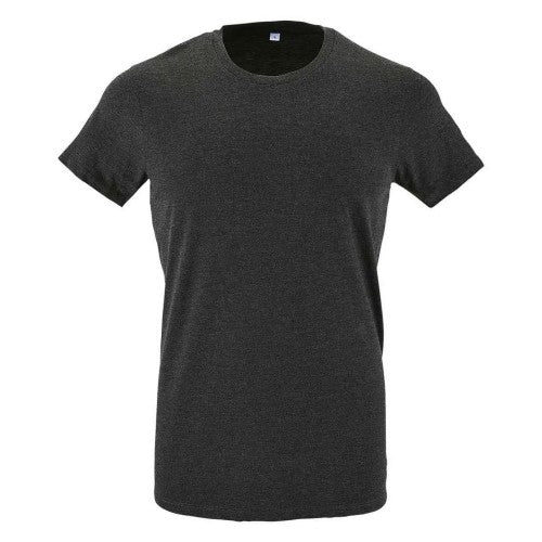 Front - SOLS Mens Regent Polycotton Slim T-Shirt