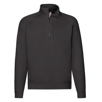 Front - Fruit of the Loom Unisex Adult Premium Quarter Zip Raglan Sweatshirt