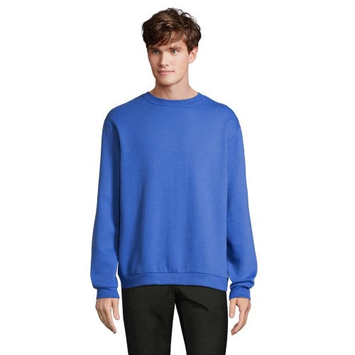 Front - SOLS Mens Spider Round Neck Sweatshirt
