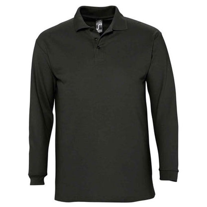 Front - SOLS Unisex Adult Winter II Long-Sleeved Polo Shirt