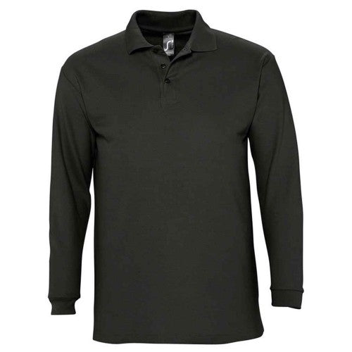 Front - SOLS Unisex Adult Winter II Long-Sleeved Polo Shirt
