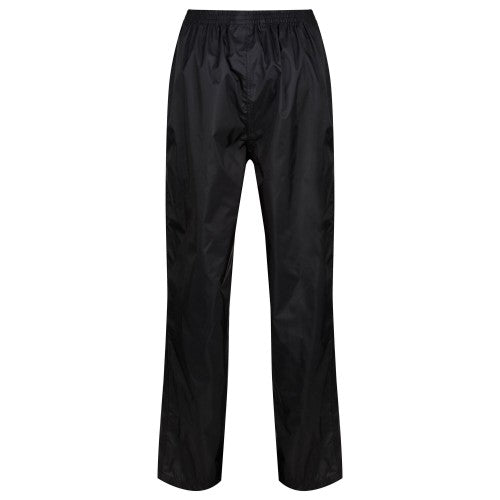 Front - Regatta Womens/Ladies Packaway Rain Trousers