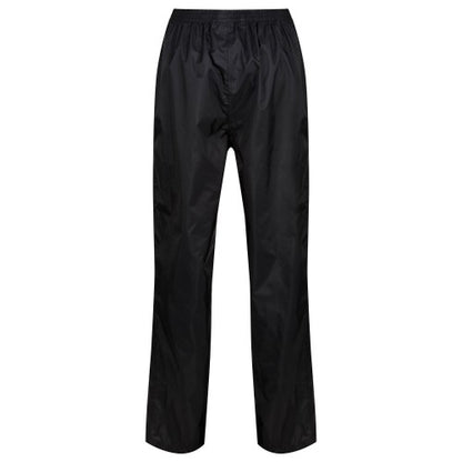 Front - Regatta Womens/Ladies Packaway Rain Trousers