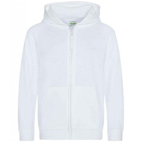 Front - Awdis Childrens/Kids Zipped Hoodie