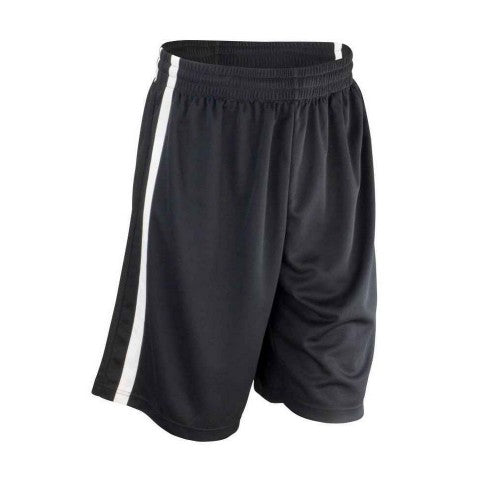 Front - Spiro Mens Quick Dry Basketball Shorts