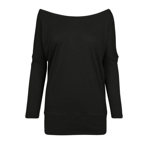 Front - Build Your Brand Womens/Ladies Batwing Sleeve Top