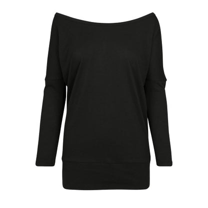 Front - Build Your Brand Womens/Ladies Batwing Sleeve Top