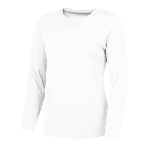 Front - Just Cool Womens/Ladies Plain Long-Sleeved T-Shirt