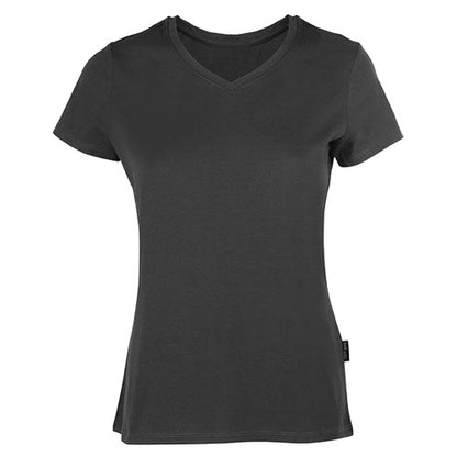 Front - HRM Womens/Ladies Luxury V Neck T-Shirt