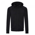 Front - Just Cool Mens Plain Slim Full Zip Hoodie