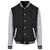 Front - Build Your Brand Mens Basic Varsity Jacket