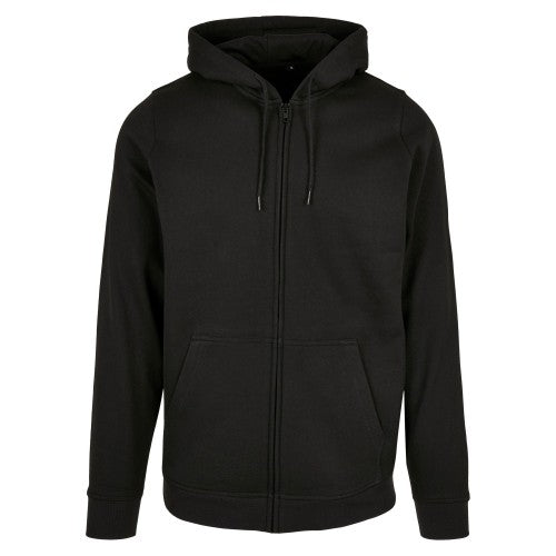 Front - Build Your Brand Unisex Adult Basic Full Zip Hoodie