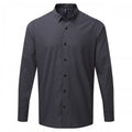 Front - Premier Mens Maxton Checked Long-Sleeved Shirt