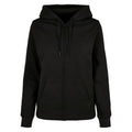 Front - Build Your Brand Womens/Ladies Basic Full Zip Hoodie