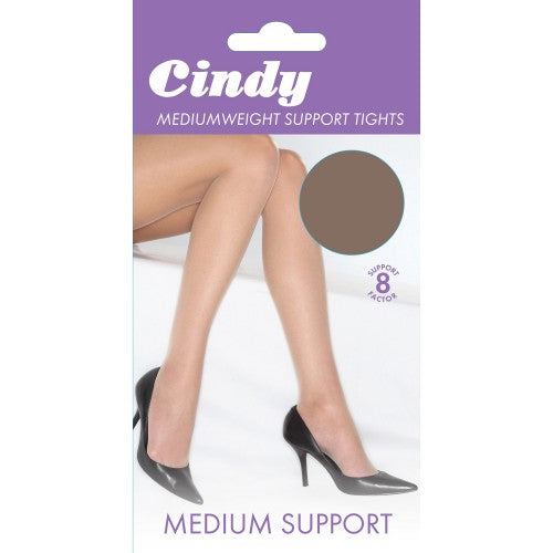 Front - Cindy Womens/Ladies Mediumweight Support Tights (1 Pair)