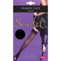 Front - Silky Womens/Ladies Scarlet Backseam Lace Top Hold Ups (1 Pair)