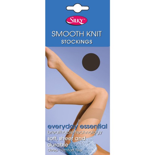Front - Silky Womens/Ladies Smooth Knit Stockings (1 Pairs)
