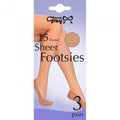 Front - Joanna Gray Womens/Ladies Footsie (3 Pairs)