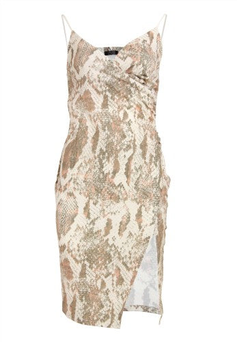 Front - Girls On Film Womens/Ladies Leon Split Front Dress