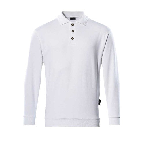 Front - Mascot Mens Trinidad Crossover Polo Sweatshirt