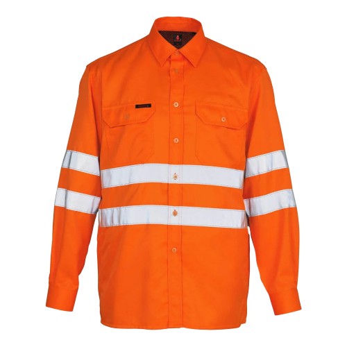 Front - Mascot Mens Safe Classic Jona Hi-Vis Shirt