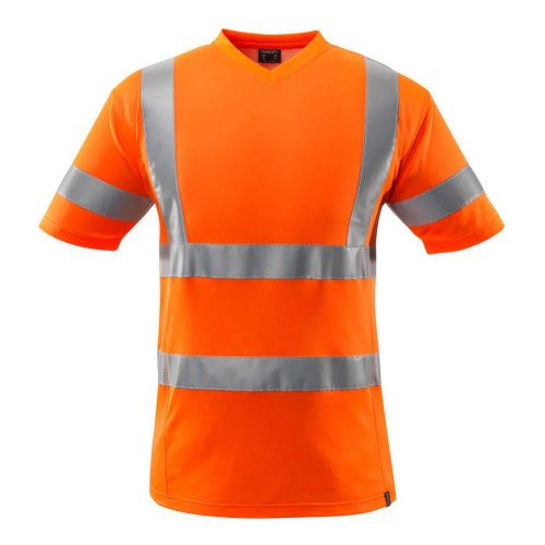 Front - Mascot Mens Safe Classic Hi-Vis T-Shirt