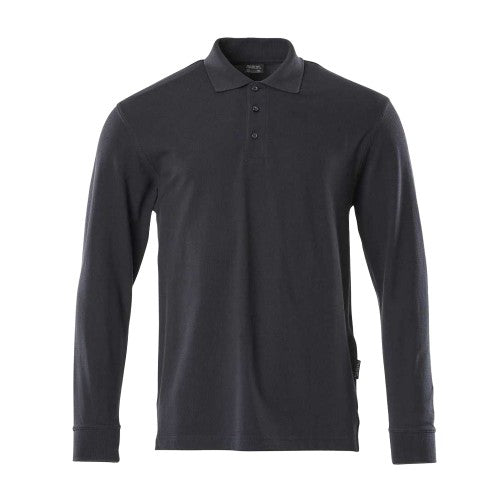 Front - Mascot Mens Crossover Manila Long-Sleeved Polo Shirt