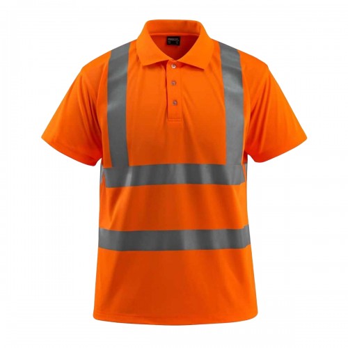 Front - Mascot Mens Bowen Safe Light Hi-Vis Polo Shirt
