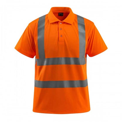Front - Mascot Mens Bowen Safe Light Hi-Vis Polo Shirt