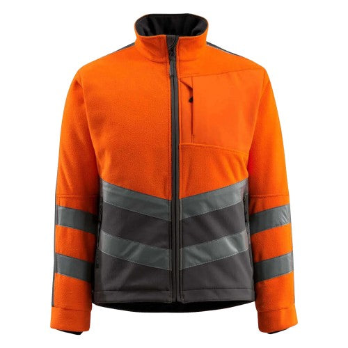 Front - Mascot Mens Safe Supreme High-Vis Fleece Jacket