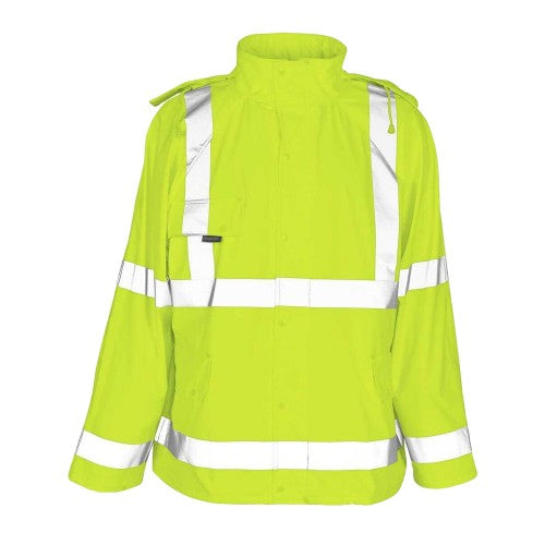 Front - Mascot Mens Safe Aqua Rain Jacket
