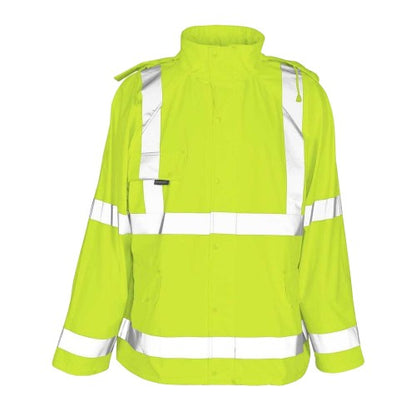Front - Mascot Mens Safe Aqua Rain Jacket