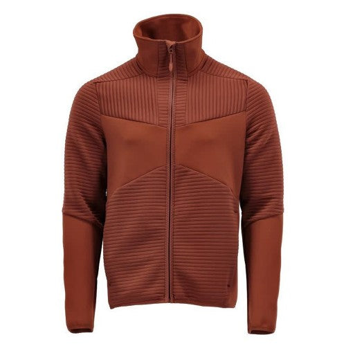 Front - Mascot Mens Customised Striped Fleece Jacket