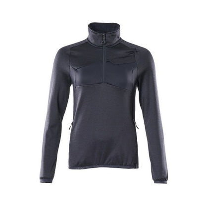Front - Mascot Womens/Ladies Accelerate Plain Fleece Half Zip Jumper