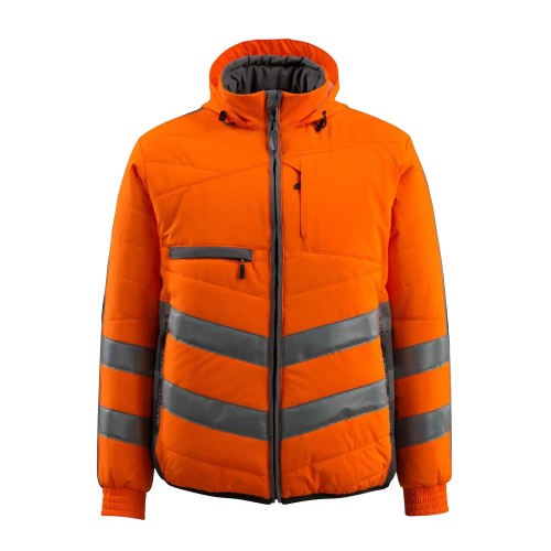 Front - Mascot Mens Safe Supreme Dartford Hi-Vis Jacket