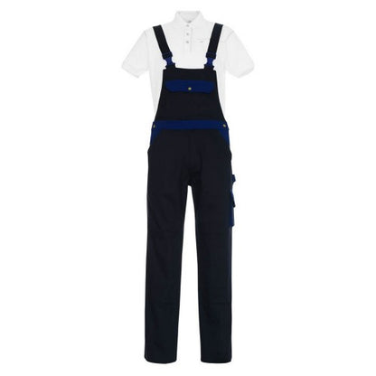 Front - Mascot Mens Monza Knee Pad Pockets Bib And Brace Overall