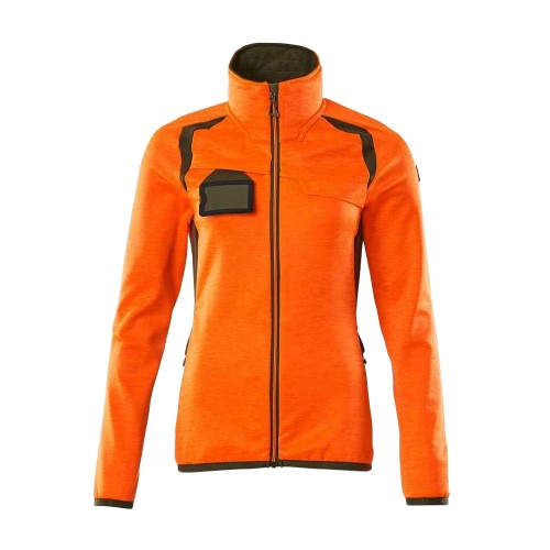 Front - Mascot Womens/Ladies Accelerate Safe High-Vis Fleece Jacket